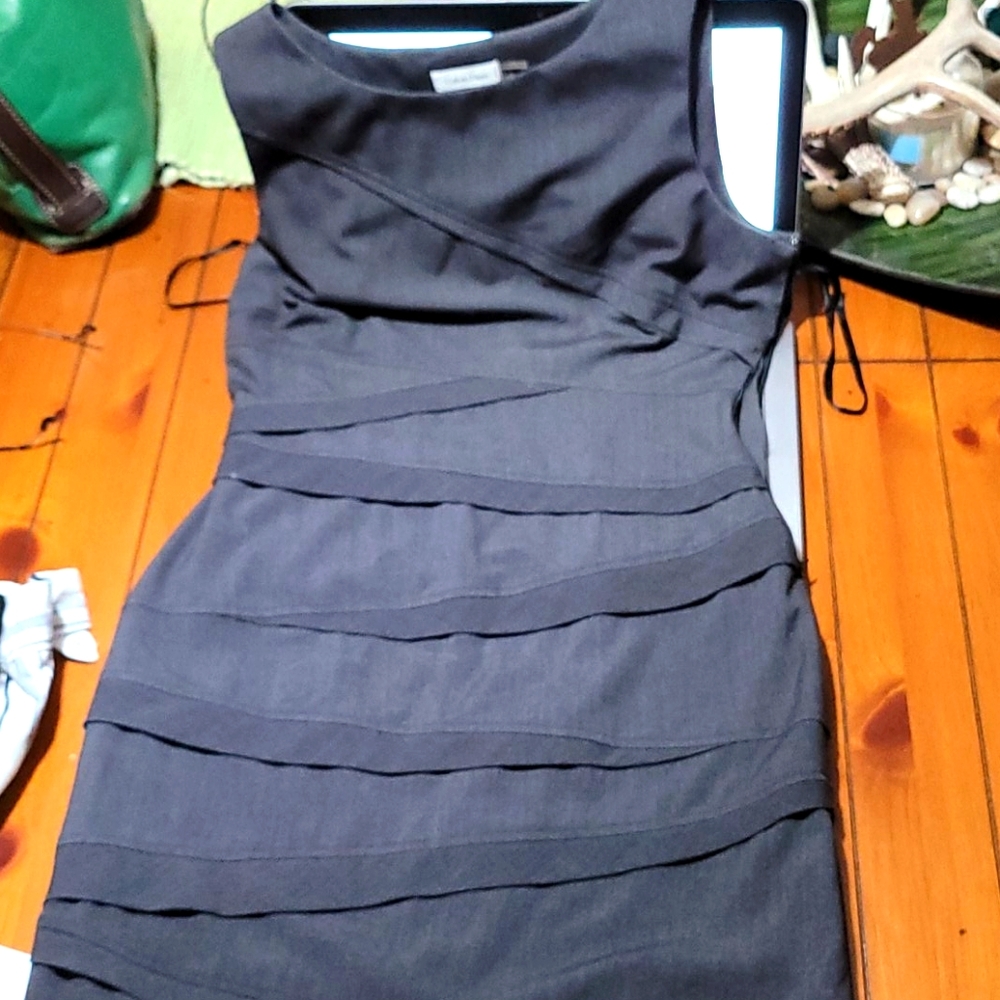Calvin Kline Black Sleeveless Dress